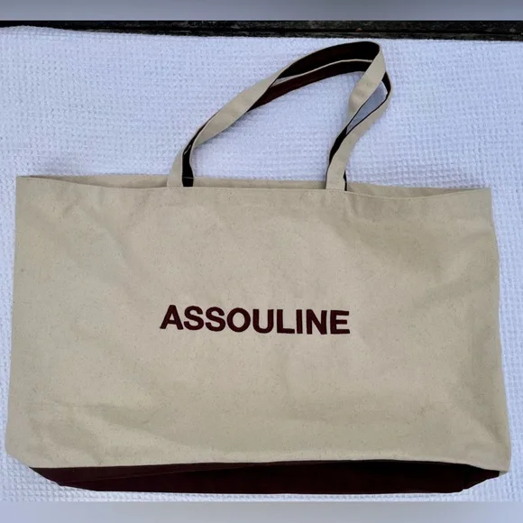 Assouline XLarge Canvas Tote Bag - Picture 1 of 9